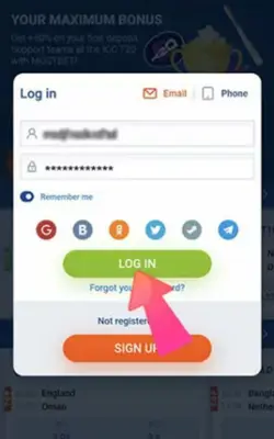 Click the Button
